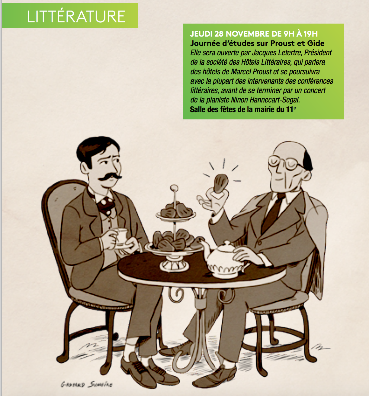 Journée d’étude Marcel Proust et André Gide – Mairie du 11e