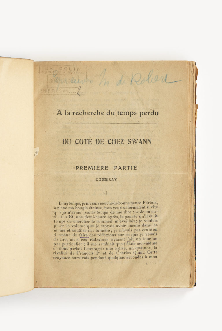 « Louis de Robert et Marcel Proust. Une amitié littéraire. » Entretien