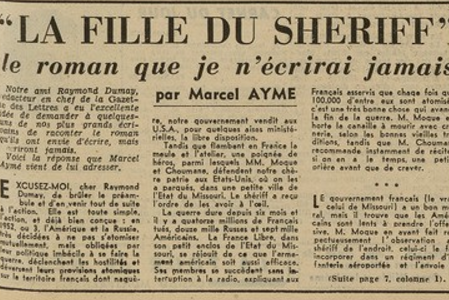 La Fille du shériff-Combat 18-01-1951